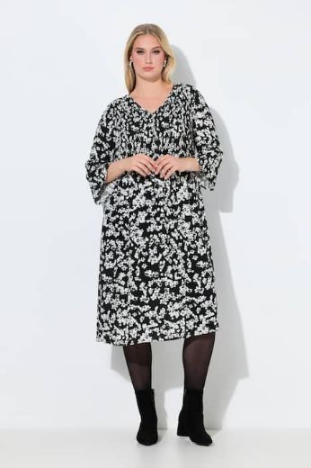Moda za polnejše Haljina midi 3/4 rukava plus velikost, xxl, Ulla Popken in Johann Popken (JP1880)