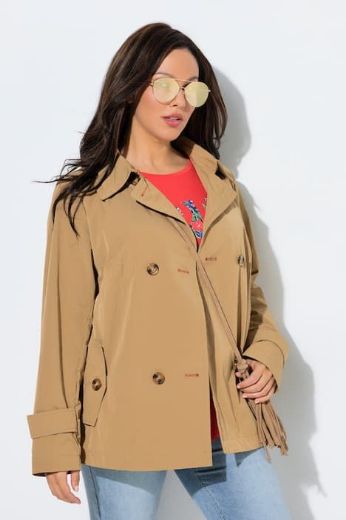 Moda za polnejše Jakna na kopčanje A kroja plus velikost, xxl, Ulla Popken in Johann Popken (JP1880)