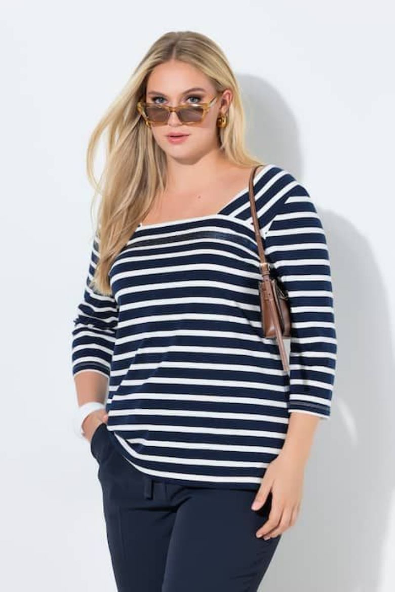 Moda za polnejše Majica 3/4 rukava plus velikost, xxl, Ulla Popken in Johann Popken (JP1880)