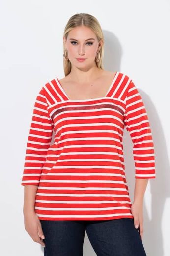 Moda za polnejše Majica 3/4 rukava plus velikost, xxl, Ulla Popken in Johann Popken (JP1880)