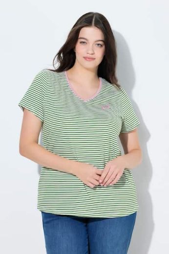 Moda za polnejše Majica kratkih rukava V ovratnika plus velikost, xxl, Ulla Popken in Johann Popken (JP1880)