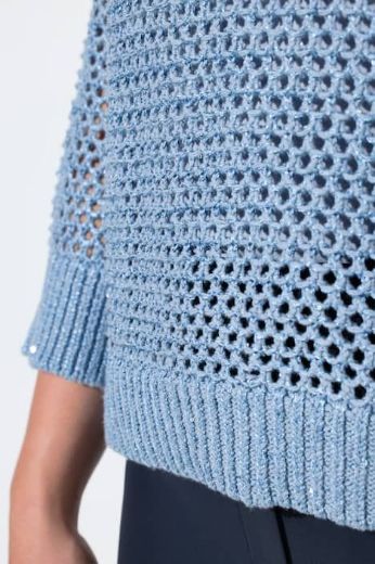 Moda za polnejše Pulover 3/4 rukava plus velikost, xxl, Ulla Popken in Johann Popken (JP1880)