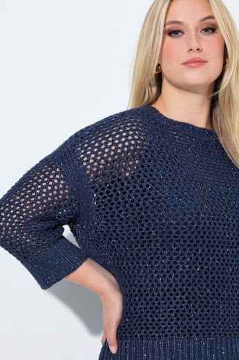 Moda za polnejše Pulover 3/4 rukava plus velikost, xxl, Ulla Popken in Johann Popken (JP1880)