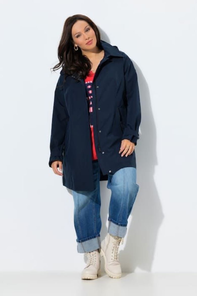 Moda za polnejše Jakna vodootporna s kapuljačom plus velikost, xxl, Ulla Popken in Johann Popken (JP1880)