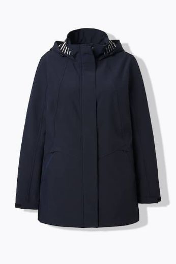 Moda za polnejše Jakna s kapuljačom A kroja plus velikost, xxl, Ulla Popken in Johann Popken (JP1880)