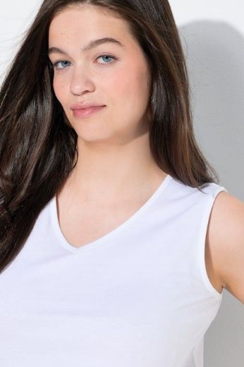 Moda za polnejše Majica bez rukava V ovratnika plus velikost, xxl, Ulla Popken in Johann Popken (JP1880)