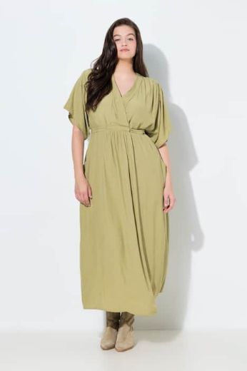 Moda za polnejše Haljina maxi kratkih rukava V ovratnika plus velikost, xxl, Ulla Popken in Johann Popken (JP1880)