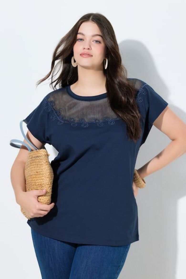 Moda za polnejše Majica kratkih rukava plus velikost, xxl, Ulla Popken in Johann Popken (JP1880)