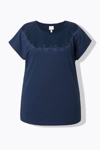 Moda za polnejše Majica kratkih rukava plus velikost, xxl, Ulla Popken in Johann Popken (JP1880)