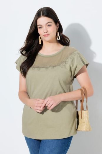 Moda za polnejše Majica kratkih rukava plus velikost, xxl, Ulla Popken in Johann Popken (JP1880)