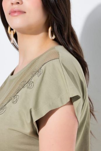 Moda za polnejše Majica kratkih rukava plus velikost, xxl, Ulla Popken in Johann Popken (JP1880)