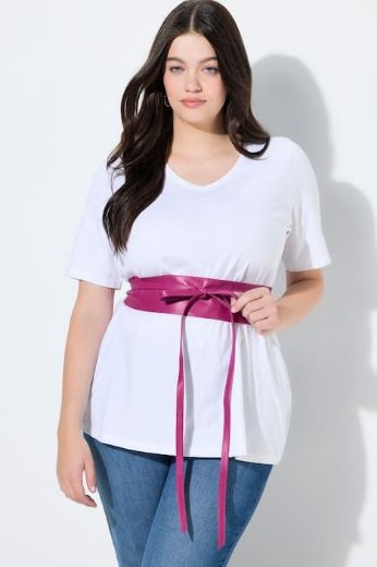 Moda za polnejše Remen kožni na vezanje plus velikost, xxl, Ulla Popken in Johann Popken (JP1880)