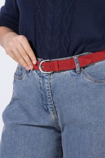 Moda za polnejše Remen od brušene kože plus velikost, xxl, Ulla Popken in Johann Popken (JP1880)