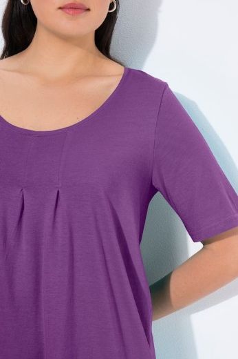 Moda za polnejše Majica s naborima duži model plus velikost, xxl, Ulla Popken in Johann Popken (JP1880)