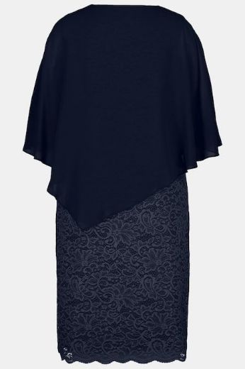 Moda za polnejše Haljina svečana čipkana s dodatkom tila plus velikost, xxl, Ulla Popken in Johann Popken (JP1880)