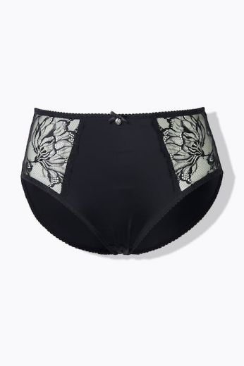 Moda za polnejše Gaćice midi s cvjetnom čipkom plus velikost, xxl, Ulla Popken in Johann Popken (JP1880)