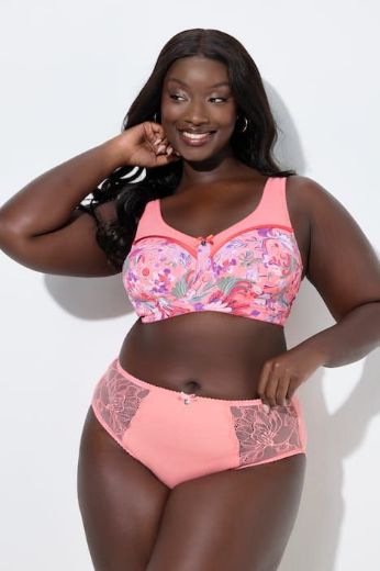 Moda za polnejše Gaćice midi s cvjetnom čipkom plus velikost, xxl, Ulla Popken in Johann Popken (JP1880)