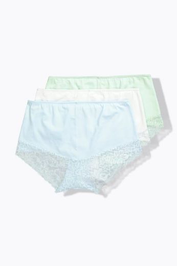 Moda za polnejše Gaćice 3 komada s dodatkom čipke plus velikost, xxl, Ulla Popken in Johann Popken (JP1880)