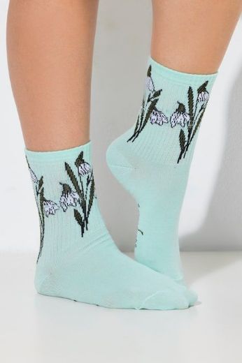 Moda za polnejše Čarape cvjetnog uzorka plus velikost, xxl, Ulla Popken in Johann Popken (JP1880)