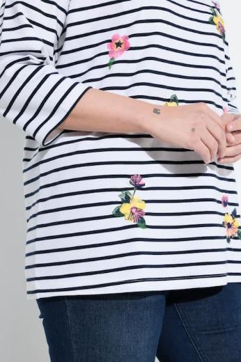 Moda za polnejše Majica 3/4 rukava okruglog ovratnika plus velikost, xxl, Ulla Popken in Johann Popken (JP1880)