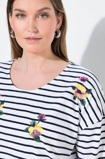 Moda za polnejše Majica 3/4 rukava okruglog ovratnika plus velikost, xxl, Ulla Popken in Johann Popken (JP1880)