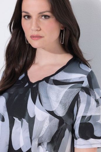 Moda za polnejše Majica kratkih rukava V ovratnika plus velikost, xxl, Ulla Popken in Johann Popken (JP1880)