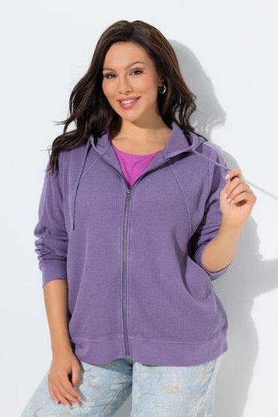 Slika Majica dugih rukava s patentnim zatvaračem i kapuljačom