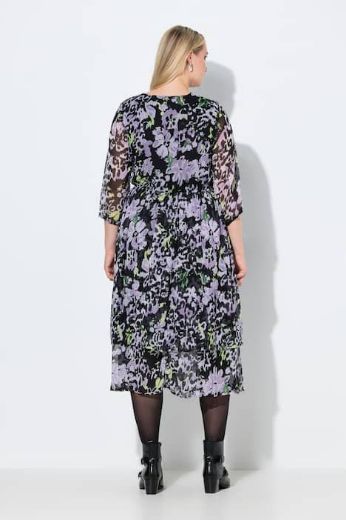 Moda za polnejše Haljina midi 3/4 rukava A kroja plus velikost, xxl, Ulla Popken in Johann Popken (JP1880)