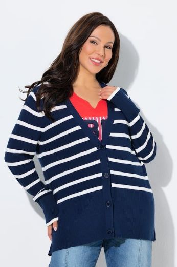 Moda za polnejše Kardigan na kopčanje plus velikost, xxl, Ulla Popken in Johann Popken (JP1880)