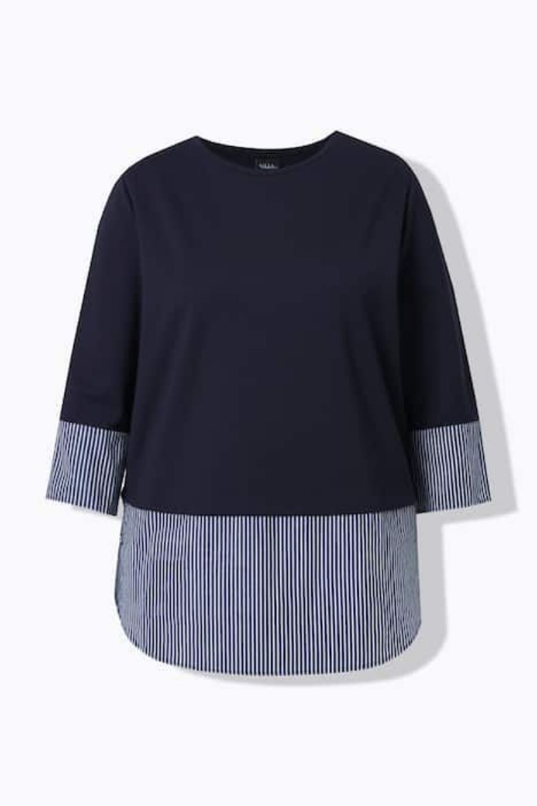 Moda za polnejše Bluza 3/4 rukava plus velikost, xxl, Ulla Popken in Johann Popken (JP1880)