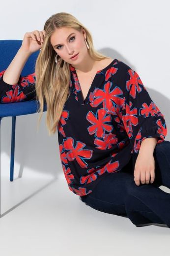 Moda za polnejše Tunika 3/4 rukava A kroja plus velikost, xxl, Ulla Popken in Johann Popken (JP1880)