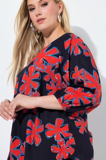 Moda za polnejše Tunika 3/4 rukava A kroja plus velikost, xxl, Ulla Popken in Johann Popken (JP1880)