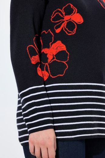 Moda za polnejše Pulover dugih rukava plus velikost, xxl, Ulla Popken in Johann Popken (JP1880)