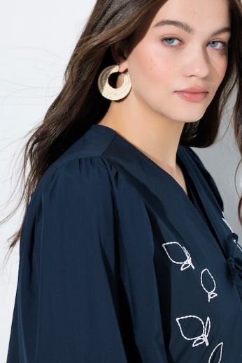 Moda za polnejše Bluza dugih rukava A kroja plus velikost, xxl, Ulla Popken in Johann Popken (JP1880)