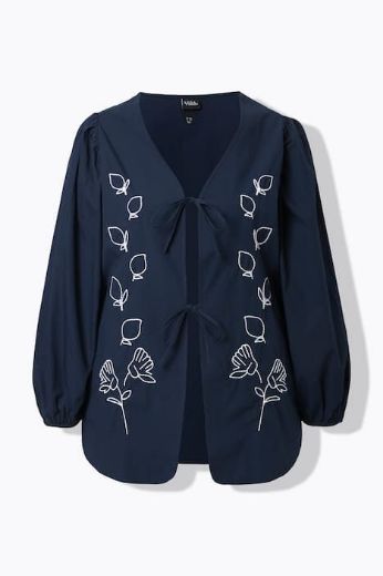 Moda za polnejše Bluza dugih rukava A kroja plus velikost, xxl, Ulla Popken in Johann Popken (JP1880)