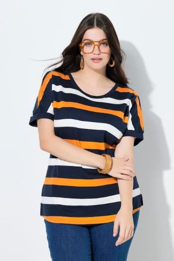 Moda za polnejše Majica kratkih rukava plus velikost, xxl, Ulla Popken in Johann Popken (JP1880)