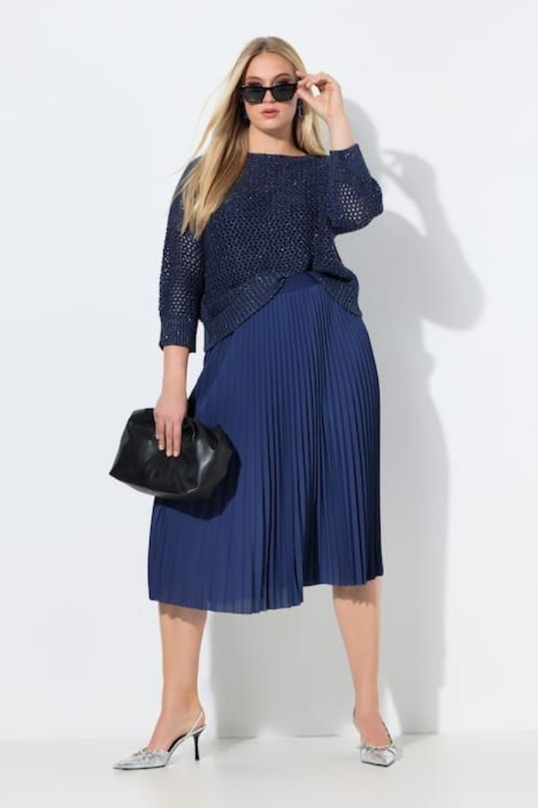 Moda za polnejše Suknja midi A kroja plus velikost, xxl, Ulla Popken in Johann Popken (JP1880)