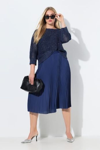 Moda za polnejše Suknja midi A kroja plus velikost, xxl, Ulla Popken in Johann Popken (JP1880)