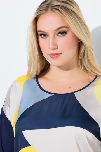 Moda za polnejše Majica 3/4 rukava okruglog ovratnika plus velikost, xxl, Ulla Popken in Johann Popken (JP1880)