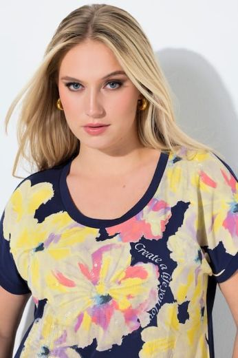 Moda za polnejše Majica kratkih rukava okruglog ovratnika plus velikost, xxl, Ulla Popken in Johann Popken (JP1880)