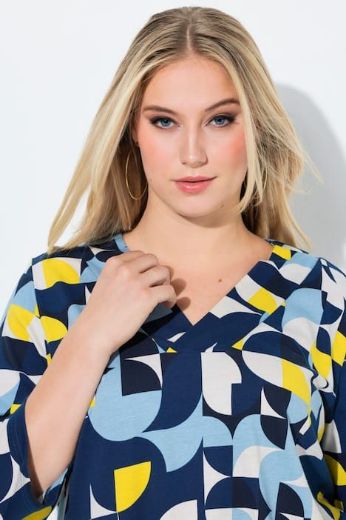 Moda za polnejše Majica 3/4 rukava A kroja plus velikost, xxl, Ulla Popken in Johann Popken (JP1880)