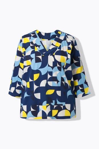 Moda za polnejše Majica 3/4 rukava A kroja plus velikost, xxl, Ulla Popken in Johann Popken (JP1880)