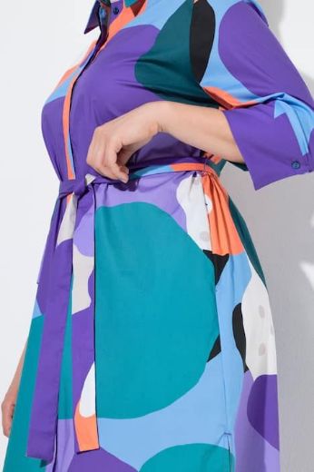 Moda za polnejše Haljina midi 3/4 rukava plus velikost, xxl, Ulla Popken in Johann Popken (JP1880)