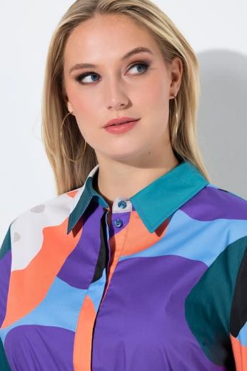 Moda za polnejše Haljina midi 3/4 rukava plus velikost, xxl, Ulla Popken in Johann Popken (JP1880)