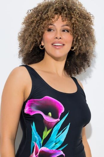 Moda za polnejše Kupaći kostim jednodijelni plus velikost, xxl, Ulla Popken in Johann Popken (JP1880)