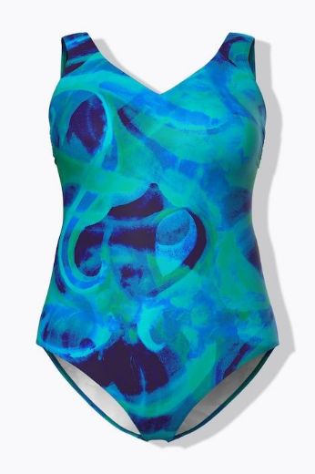 Moda za polnejše Kupaći kostim jednodijelni plus velikost, xxl, Ulla Popken in Johann Popken (JP1880)