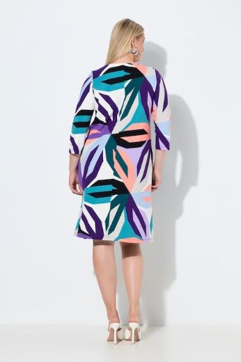 Moda za polnejše Haljina midi 3/4 rukava plus velikost, xxl, Ulla Popken in Johann Popken (JP1880)