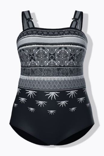 Moda za polnejše Kupaći kostim jednodijelni plus velikost, xxl, Ulla Popken in Johann Popken (JP1880)