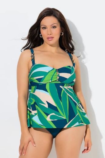 Moda za polnejše Kupaći kostim tankini plus velikost, xxl, Ulla Popken in Johann Popken (JP1880)