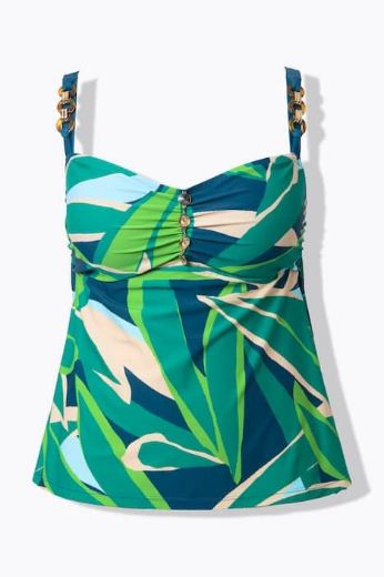 Moda za polnejše Kupaći kostim tankini plus velikost, xxl, Ulla Popken in Johann Popken (JP1880)